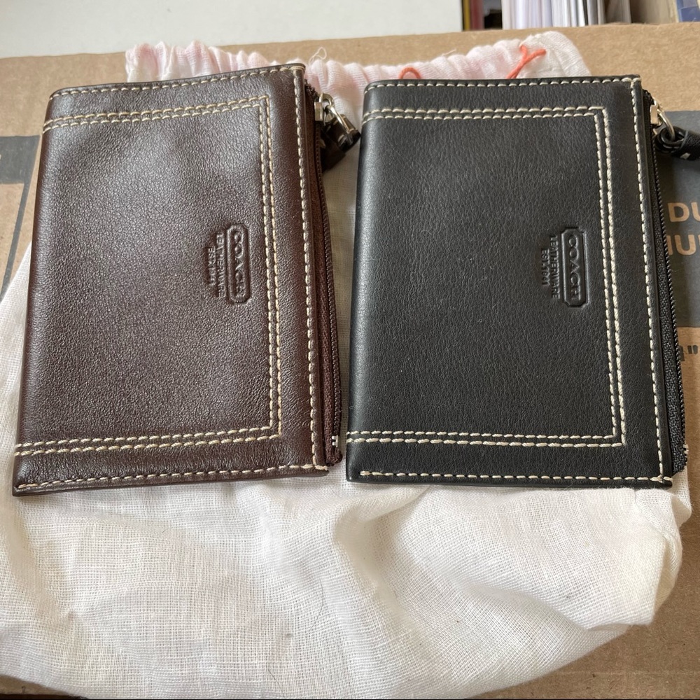 Coach wallets. Black or brown. NWOT